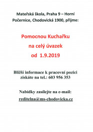 Mateřská škola, Praha 9 - Horní Počernice, Chodovická 1900