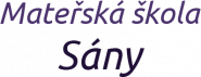 Mateřská škola Sány, okres Nymburk