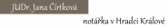 Čírtková Jana - notářka