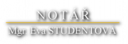 Studentová Eva - notářka